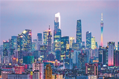 廣州繁華的夜景