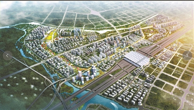 廣州北站商務區效果圖。