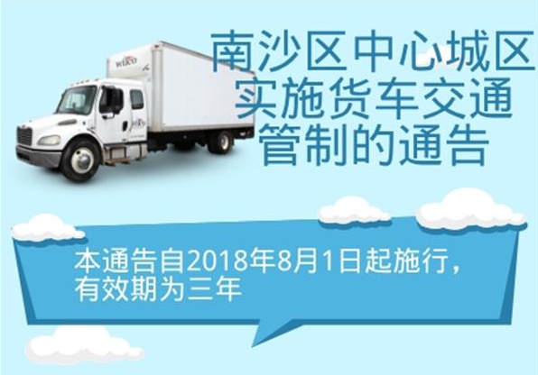 【一圖讀懂】《廣州市南沙區人民政府關于南沙區中心城區實施貨車交通管制的通告》