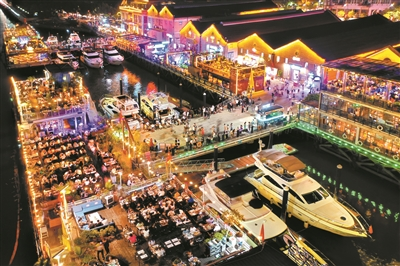 夜市千燈照碧云 人間煙火最羊城