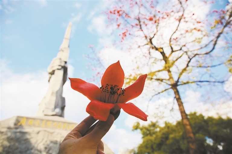 英雄花開(kāi)紅勝火，滿城激蕩英雄氣